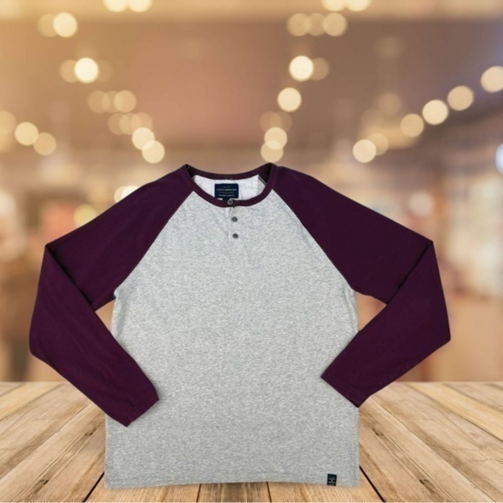 Lucky Brand Long Sleeve 1/4 Button Tee